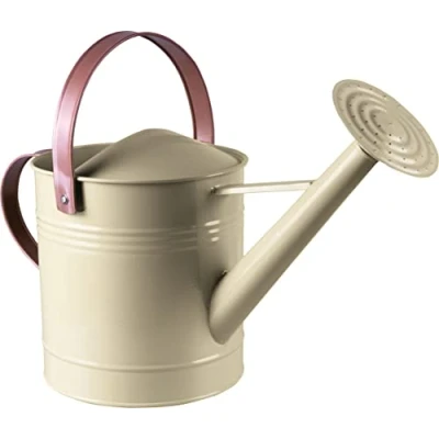 Image of St Helens Home and Garden 4.5 Litre Easy Hold Light Weight Metal Watering Can For Outdoor Use on Flowers Gardens With Two Holding Points