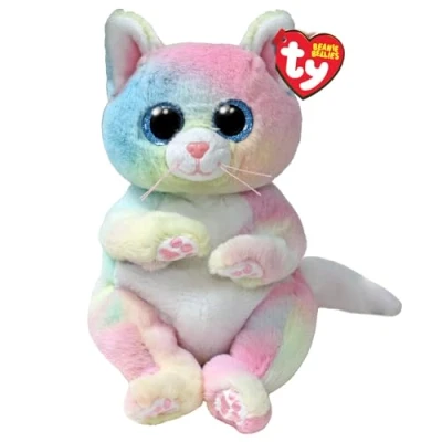 Image of TY Jenni Cat Beanie Bellies Regular 14cm Squishy Baby Soft Plush Toys Collectible Cuddly Stuffed Teddy