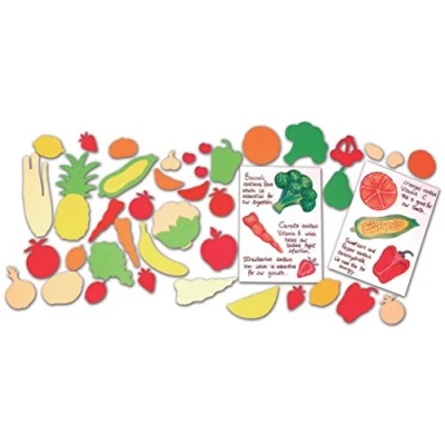Image of Springboard Pre Cut Fruit And Vegetable Paper Shapes (Pack of 400)