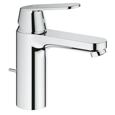 Image of GROHE 2339600E Eurosmart Cosmopolitan Bathroom Tap with Pop Up Waste Set, Medium High Spout
