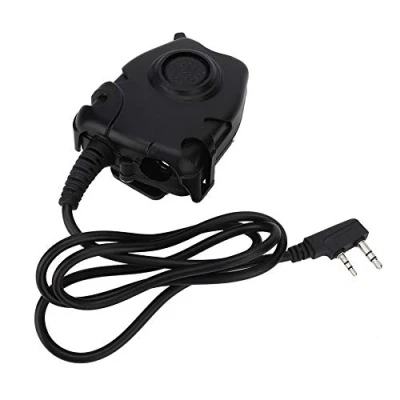 Image of K Head Walkie Talkie Earphone PTT Adapter Cable Fits For H 777, R888s Plus, RT 5R,RT 5RV, RT1, RT2, RT5 Kenwood KPG/HK/TK BAOFENG POFUNG HYT PUXING QUSHENG etc
