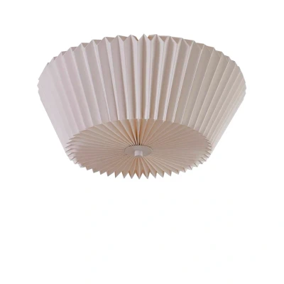 Image of Lindby Magali ceiling light, white, paper, Ø 45 cm, E27