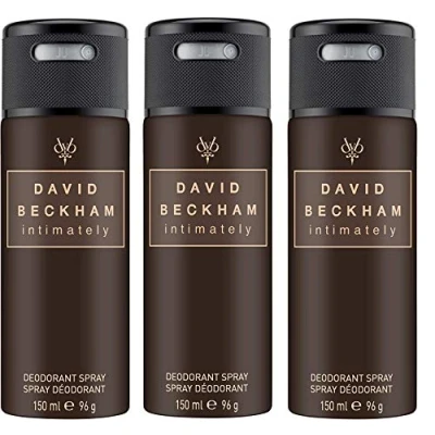 Image of David Beckham Intimately Deodorant Anti Perspirant Body Spray for Men, 150 ml 3 Pack