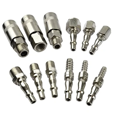 Image of AB Tools Air Line Hose Compressor Fitting Connector Quick Release Set 1/4 inch 3/8 BSP