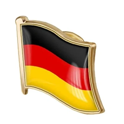 Image of German Flag Lapel Pin, Badge Brooch Germany Pins Souvenir National Novelty Accessory