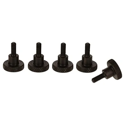 Image of PrecisionGeek Shoulder Thumb Screws Blackened Steel M3 x 10mm DIN 464 Hand Grip 5pcs