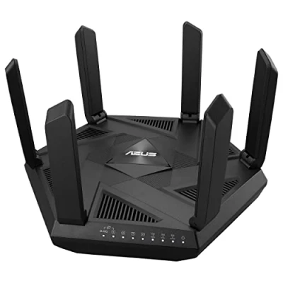 Image of ASUS RT AXE7800 Tri band WiFi 6E Extendable Router, 6GHz Band, 2.5G Port, Subscription free Network Security, Instant Guard, Advanced Parental Control, Built in VPN, AiMesh Compatible, Smart Home, SMB
