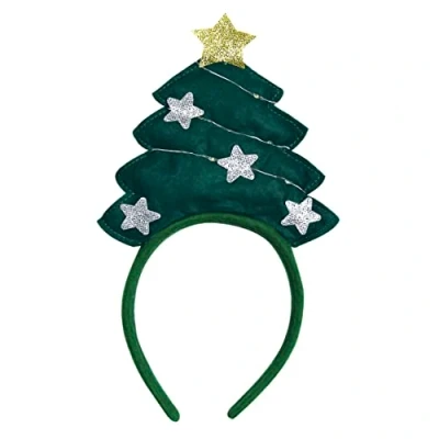 Image of Eurowrap Christmas Light Up Tree Head Boppers Xmas Novelty Secret Santa