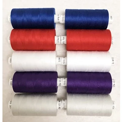 Image of Coats Moon Queen&#039;s Platinum Jubilee Mix Sewing Thread Box of 10 reels
