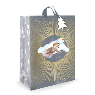 Image of Danilo Promotions Official The Snowman Luxury Gift Bag, Christmas Bag for Gifts, and Snowdog, Wrapping Paper Multi, SMXG3