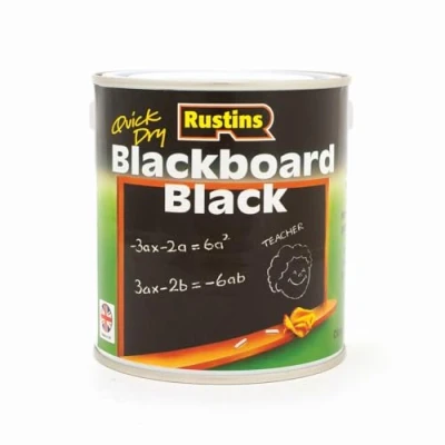 Image of Rustins Blackboard Black Paint 2.5L Premium Chalkboard Coating for Creative Spaces
