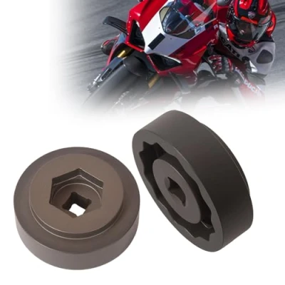 Image of Oldbones Motorcycle Front and Rear axle nut tool Wheel Socker Tool, 1/2 Drive Fit for 1098/S/R, 1198/S/R, 1199 All, 1299, Streetfighter,Diavel, Multistrada 1200/S in Brown