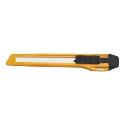 Image of Westcott 84000 Cutter Office, Lightweight Plastic Housing 9 mm Crisp Stripes Ribbon, Orange/Black