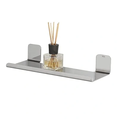 Image of Tiger Colar Shelf, Mounting without Drilling, Stainless Steel Polished, 30 x 5.6 12.1 cm