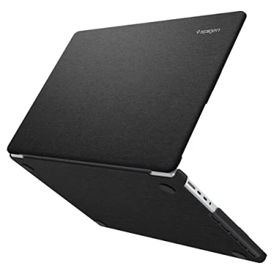 Image of Spigen Urban Fit Compatible with MacBook Pro 14 inch Case M4/ M4 Pro/ Max (2024) M3/M2/M1/Pro/Max (2023 2021) Premium Knit Fabric Black