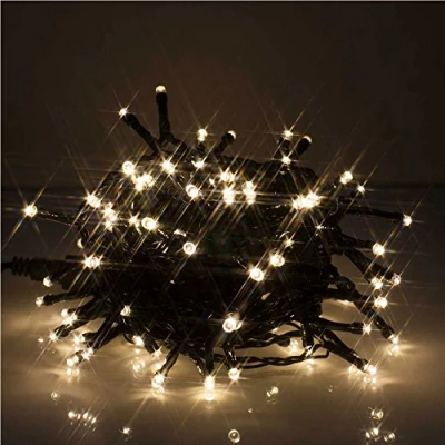 Image of JnDee Waterproof Christmas Fairy Lights 30M 300 LED Warm White, 8 Effects, Indoor/Outdoor, Memory, 8Hour Timer Function, 10M Lead Wire, Low Voltage