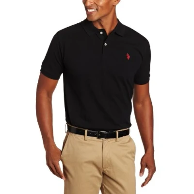 Image of U.S. Polo Assn. Men&#039;s Classic Shirt, Black, Medium