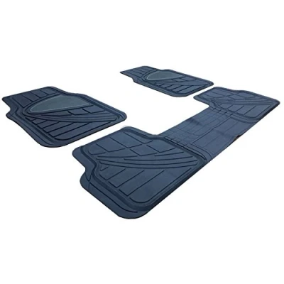 Image of XtremeAuto® Universal Heavy Duty 3 Piece Car Rubber Floor Mats Non Slip