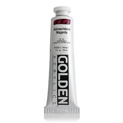 Image of Pro Art Golden Heavy Body Acrylic Paint 2 oz Quinacridone Magenta, 59.1 ml (Pack of 1)