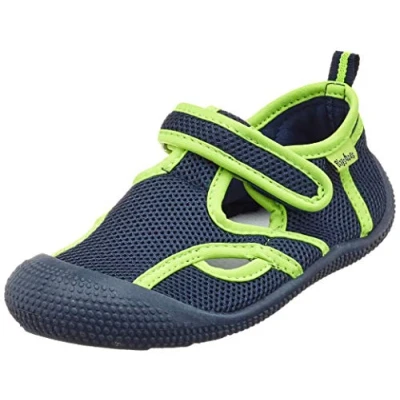 Image of Playshoes Boy&#039;s Unisex Kids Uv Schutz Aqua Sandale Water Shoes, Blue (Marine/Grün 787), 2 UK Child