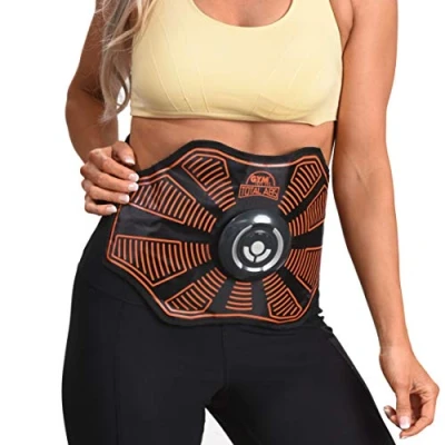 Image of Gymform High Street TV Total Abs Core Toning Belt and Strengthening EMS System Toned Stomach Muscles, black