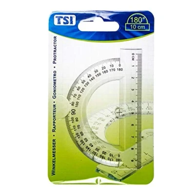 Image of TSI 46208 180 Degree Protractor with 4 inch Ruler