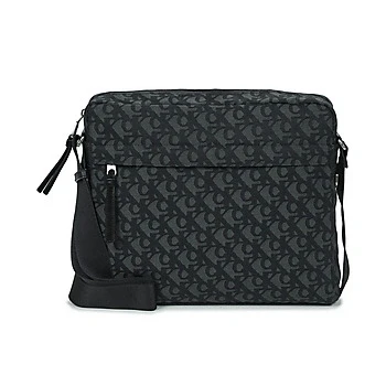 Image of Calvin Klein Jeans SLOUCHED MONOGRAM ZIP FLIGHT BAG men&#039;s Pouch in Black