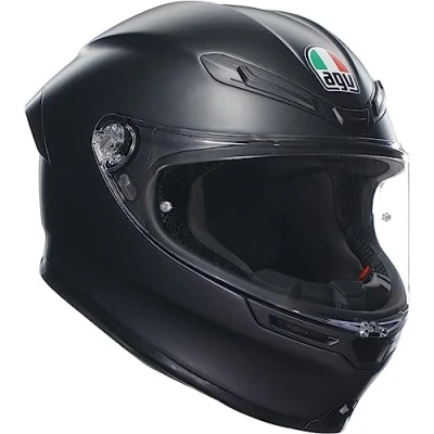 Image of AGV K6 S E2206 MPLK, Full face Motorcycle Helmet, Unisex, Matt Black,