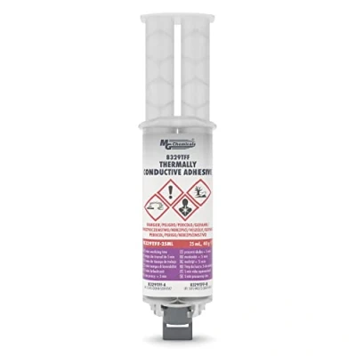Image of MG Chemicals 8329TFF Thermally Conductive Adhesive Metals, Ceramics, Glass, Plastics Fast Cure Epoxy, 25 mL Dual Dispenser