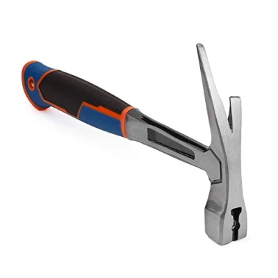 Image of Mivos Roofing Hammer 600 g Head Weight Forged All Steel Claw with Anti Vibration Handle Carpenter&#039;s Magnetic Nail Holder
