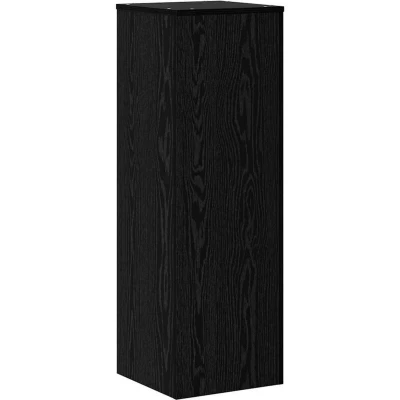 Image of vidaXL Plant Stand Black Oak 33x33x100 cm Engineered Wood