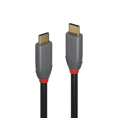 Image of Lindy 1.5m USB 3.2 Type C to Cable, 20Gbps, 5A, PD, Anthra Line