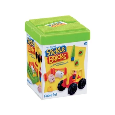 Image of Stickle Bricks Farm Set Construction Toy, Promotes Dexterity and Imagination, Safe Durable, Inspire Creativity Fine Motor Skills, Suitable for Ages 18 Months Above