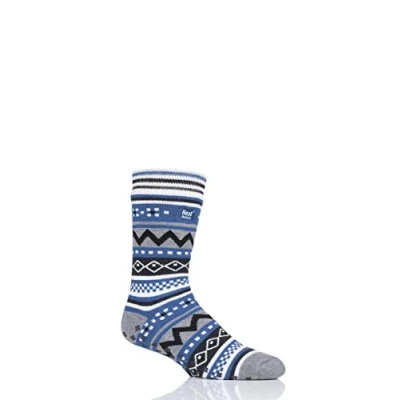 Image of 1 Pair Grey Soul Warming Socks Men&#039;s 6 11 Mens Heat Holders