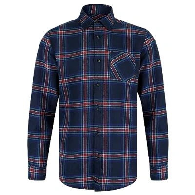 Image of Tokyo Laundry Men&#039;s Aberavon Yarn Dyed Flannel Cotton Long Sleeve Check Shirt