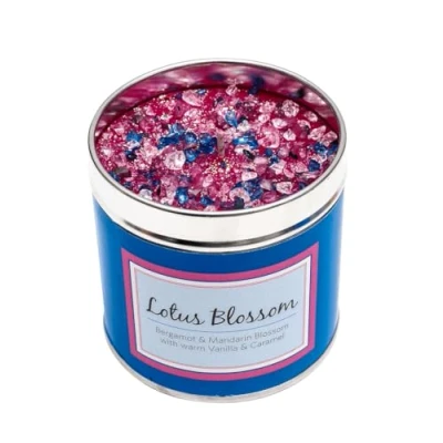 Image of Best Kept Secrets Seriously Scented Long burning Candle Lotus Blossom lychee, mandarin, caramel &amp; vanilla