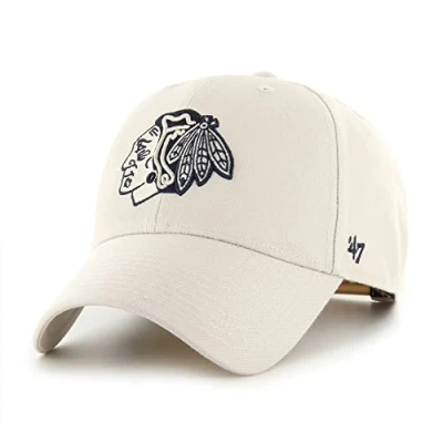 Image of 47 Chicago Blackhawks Bone NHL Most Value P. Snapback Cap One Size