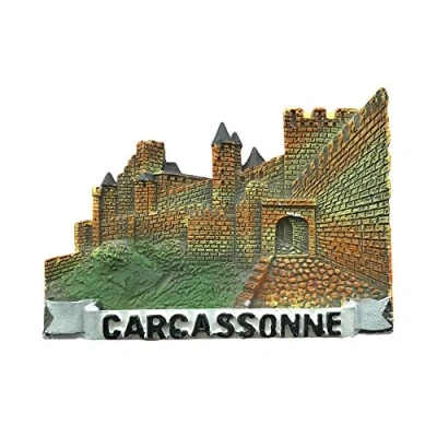 Image of Carcassonne France Refrigerator Magnet 3D Travel Sticker Souvenirs Collection,Home &amp; Kitchen Decoration,France Fridge from China