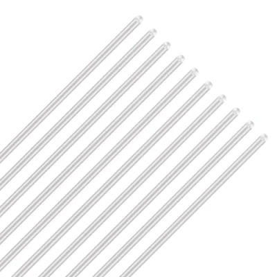 Image of LAVMHAB 6063 Aluminum Round Rods 3mm x 300mm, Solid Shaft Bar for DIY Crafts Models (10pcs)