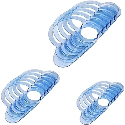 Image of Zonfer 15 Pack Multi size Dental Cheek Retractor C shape Teeth Whitening Intraoral Lip Mouth Opener Kids Adults Tool()