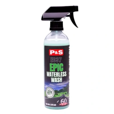 Image of P&amp;S Professional Detail Products Epic Waterless Wash Lubricants and Cleaning Agents Carefully Remove Soil Without Water; Polymer Gloss Intensifier; Safe on Paint, Metal, &amp; Glass (1 Pint)