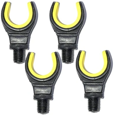 Image of Lidsters Carp Fishing Yellow U Rest Butt Pod Rod Rests Foam Grip Light Weight (3)