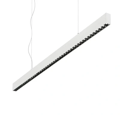 Image of Office LED Decorative Linear Straight Bar Pendant White, 4000K