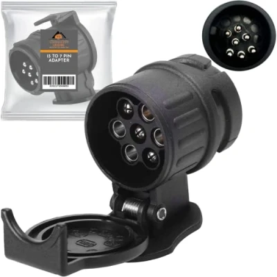 Image of Xtremeauto 13 Pin To 7 Towing Adaptor Trailer Plug Socket Adapter, Tow Connector For Caravan Trailers Electric Adapter