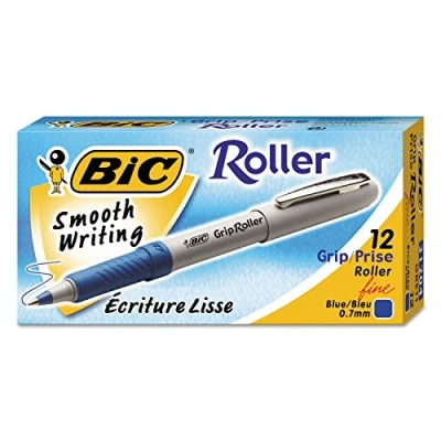 Image of BICGRE11BE Grip Roller Ball Stick Pen by BIC