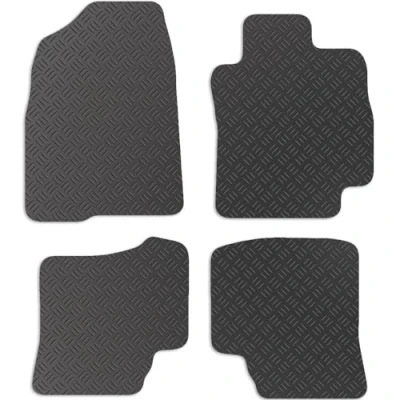 Image of Carsio Car Mats For Toyota Prius 2005 2009 Tailored Fit Rubber Floor Mat Set Complete Accessory Black Custom Fitted Anti Slip Backing, Heavy Duty &amp; Waterproof