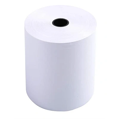 Image of Exacompta 7670120V Pack of 10 Till Rolls 1 Ply Offset (Wood Free) Standard Ideal for Cash Registers 60 g/m² Width 76 mm Core Diameter 12 Length 44 m Extra White