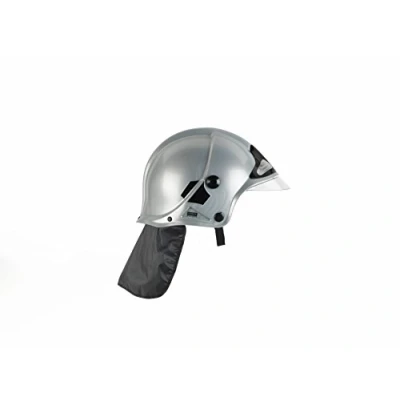 Image of Theo Klein 8902 Firefighter Henry Helmet with Visor, Silver, Toy