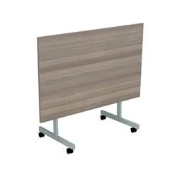 Image of Allegro Tilting Table 1200x700 Silver/Grey Oak Top Ref OETT1270SVGO