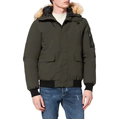 Image of SCHOTT NYC Men&#039;s KEYBURN Jacket, Kaki, M